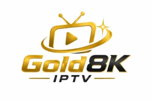 Gold8K IPTV logo design