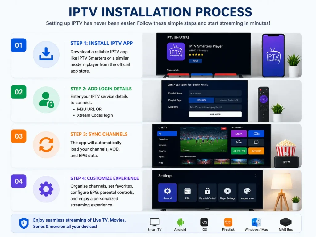 IPTV installation guide and setup steps