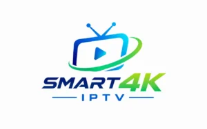 Minimalist modern Smart4K IPTV logo design