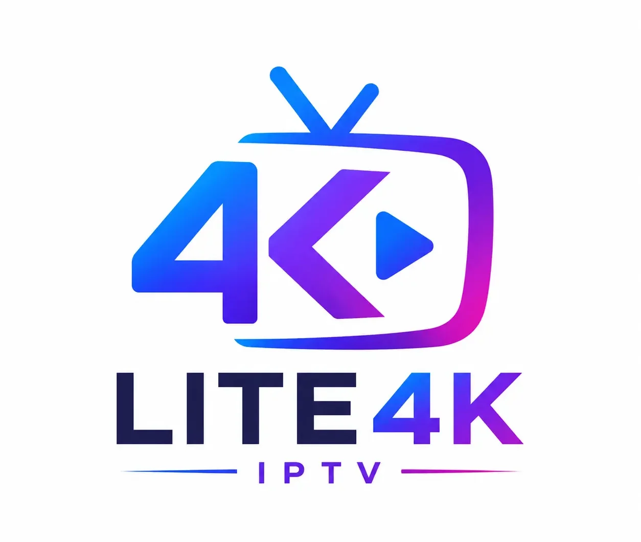Modern Lite4K IPTV logo design