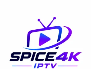 Modern Spice4K IPTV logo with dynamic play icon