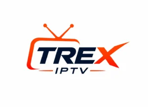 TREX IPTV logo with TV motif