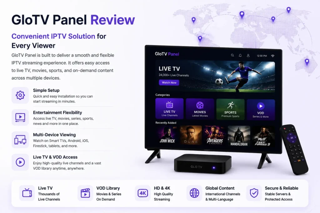 GloTV Panel IPTV Review Banner