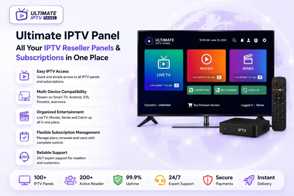 Ultimate IPTV Panel Banner