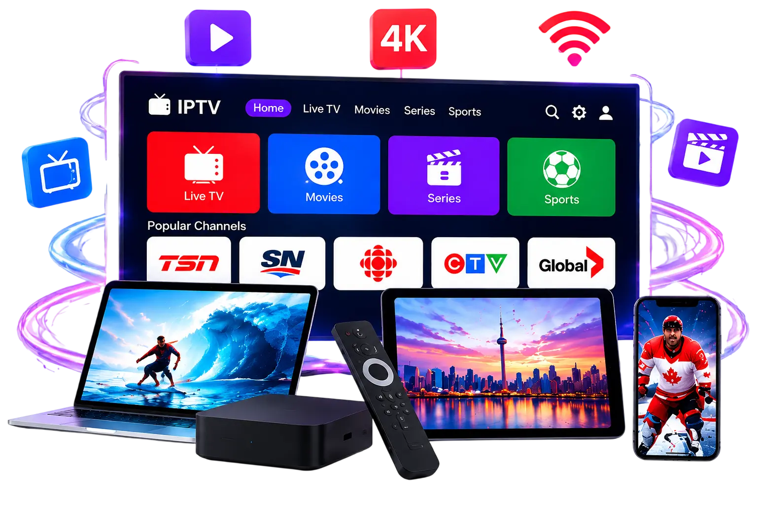 Neon IPTV Streaming Experience