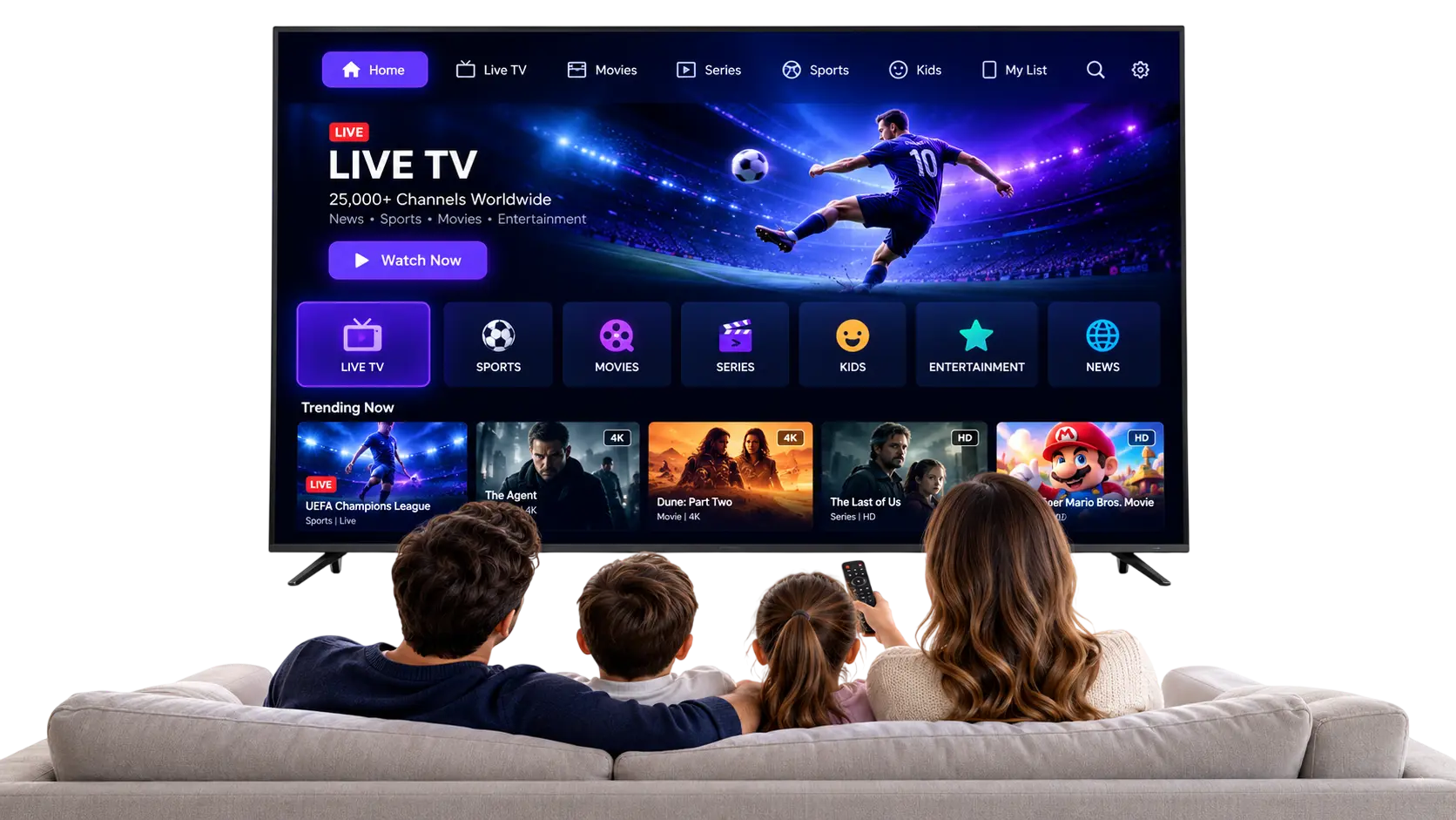 Family Streaming Night Dashboard